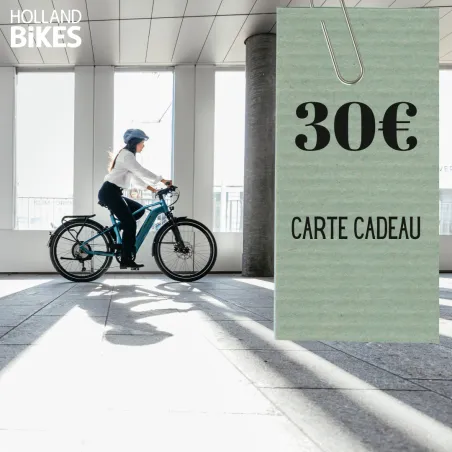 Votre carte cadeau de 30€ pour accessoires vélo
