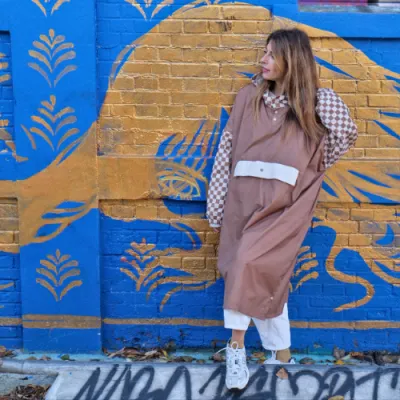 Poncho de Pluie Vélo écoresponsable Poule Party