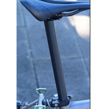 Tige de selle Carbone (avec Pentaclip/chariot) pour Brompton - H&H