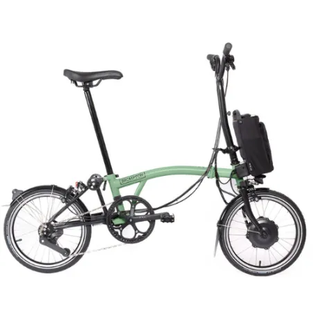 Brompton électrique C-Line 4 vitesses - Matcha Green
