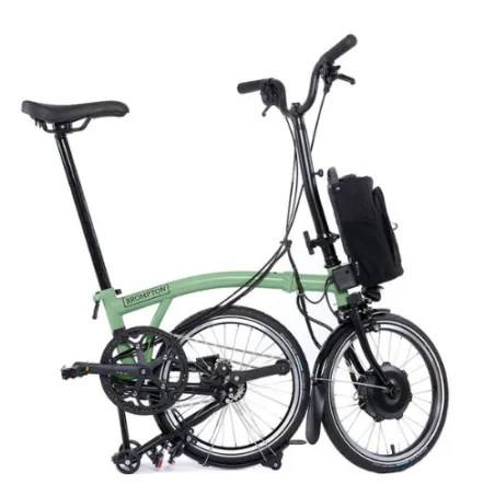 Brompton électrique C-Line 4 vitesses - Matcha Green