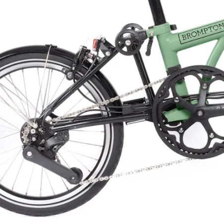 Brompton électrique C-Line 4 vitesses - Matcha Green