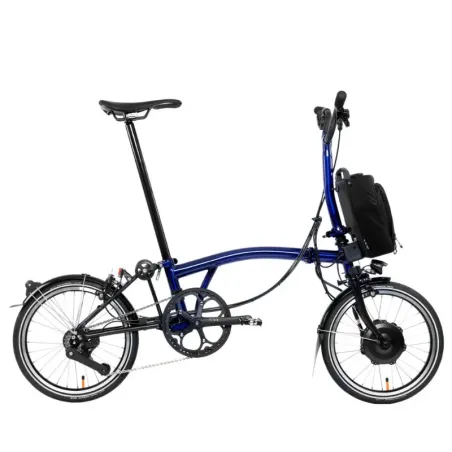 Brompton Electric P Line explore 12 vitesses guidon H Bolt , Bolt Blue Lacquer