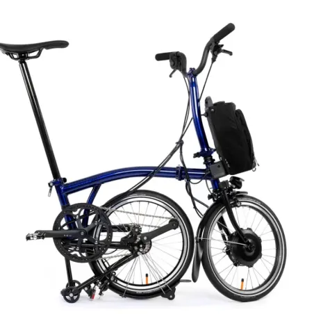 Brompton Electric P Line explore 12 vitesses guidon H Bolt , Bolt Blue Lacquer