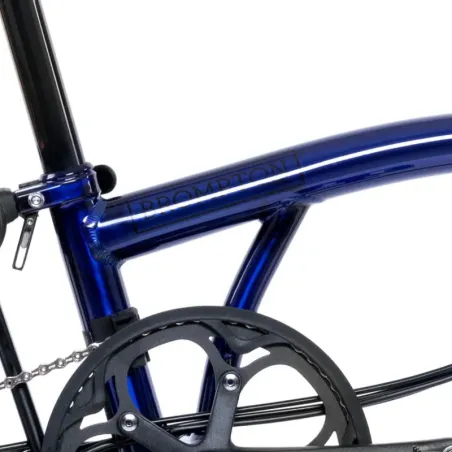 Brompton Electric P Line explore 12 vitesses guidon H Bolt , Bolt Blue Lacquer