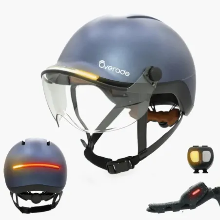 Casque Life Premium (Éclairage + Clignotants) - Overade