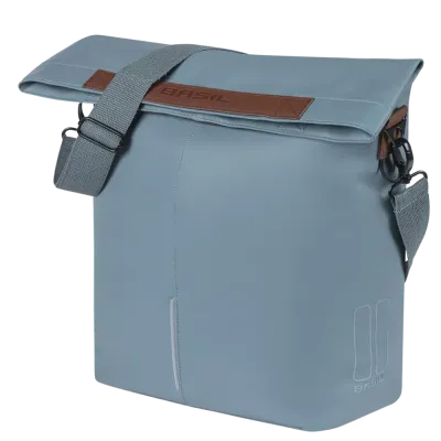 Sacoche vélo en cuir végétal City Shopper 14-16L - Basil