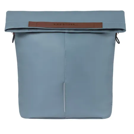Sacoche vélo en cuir végétal City Shopper 14-16L - Basil