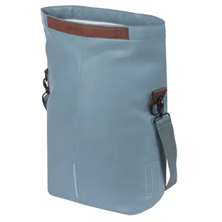 Sacoche vélo en cuir végétal City Shopper 14-16L - Basil
