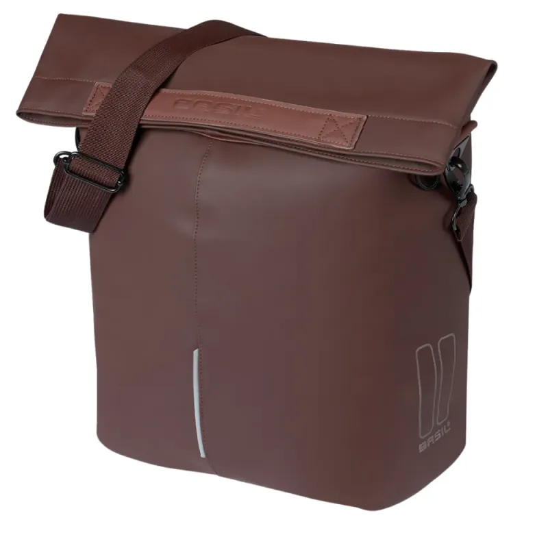 Sacoche vélo en cuir végétal City Shopper 14-16L - Basil Sacoche vélo en cuir végétal City Shopper 14-16L - Basil