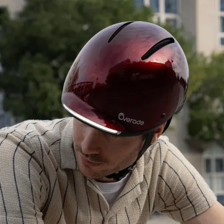 Casque vélo Urbain avec éclairage + clignotants - Overade