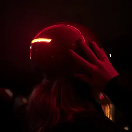 Casque vélo Urbain avec éclairage + clignotants - Overade