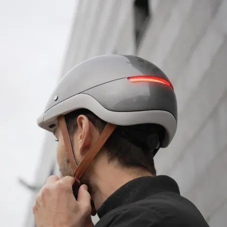 Casque vélo Urbain avec éclairage + clignotants - Overade