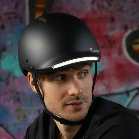 Casque vélo Urbain avec éclairage + clignotants - Overade