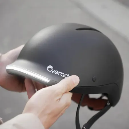 Casque vélo Urbain avec éclairage + clignotants - Overade