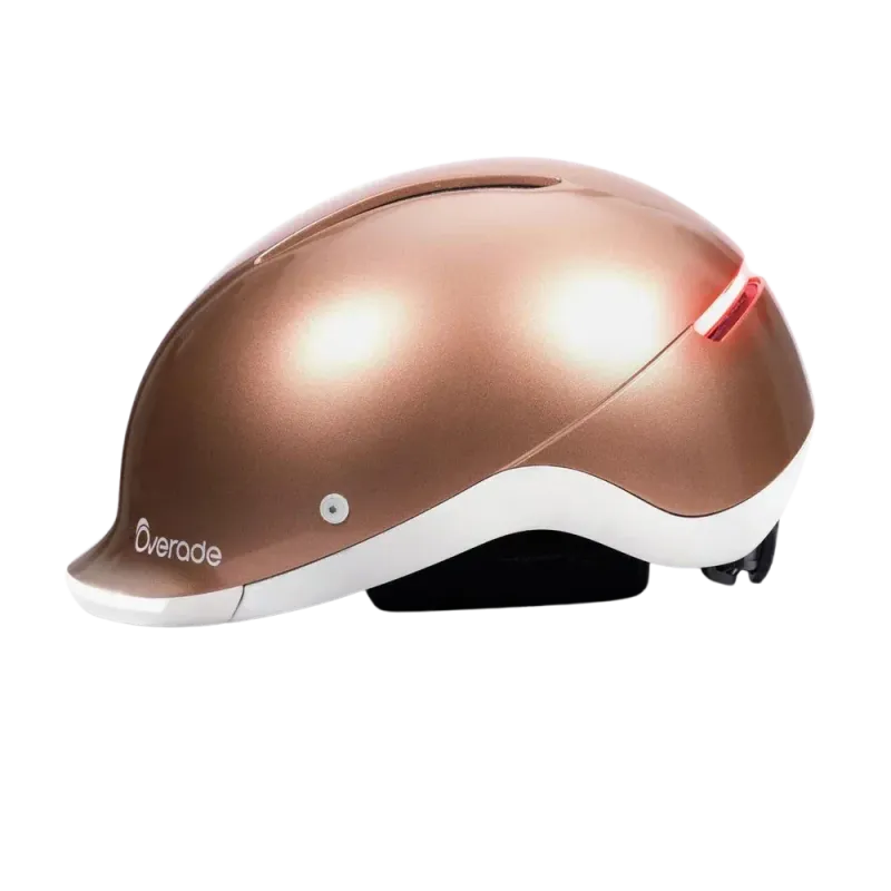 Casque vélo Urbain avec éclairage + clignotants - Overade Casque vélo Urbain avec éclairage + clignotants - Overade