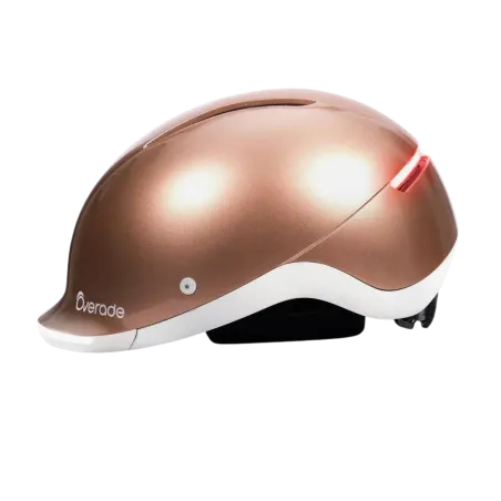 Casque vélo Urbain avec éclairage + clignotants - Overade