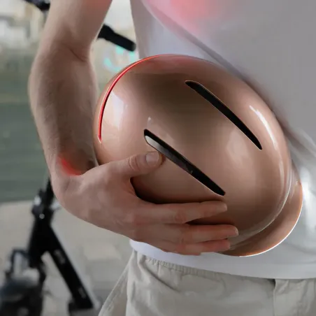 Casque vélo Urbain avec éclairage + clignotants - Overade