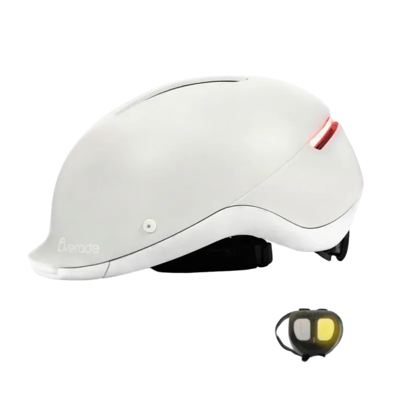 Casque vélo Urbain avec éclairage + clignotants - Overade Casque vélo Urbain avec éclairage + clignotants - Overade