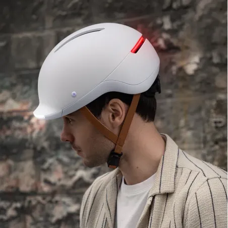 Casque vélo Urbain avec éclairage + clignotants - Overade