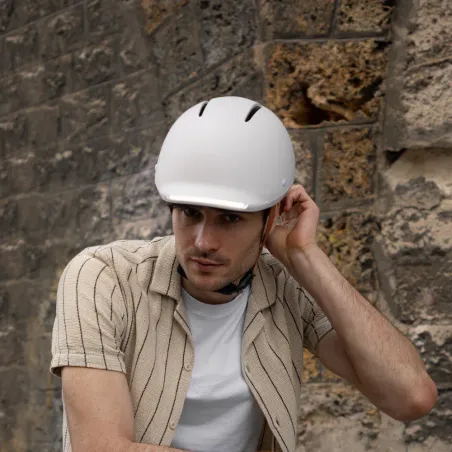 Casque vélo Urbain avec éclairage + clignotants - Overade