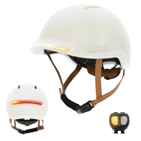 Casque vélo Urbain avec éclairage + clignotants - Overade