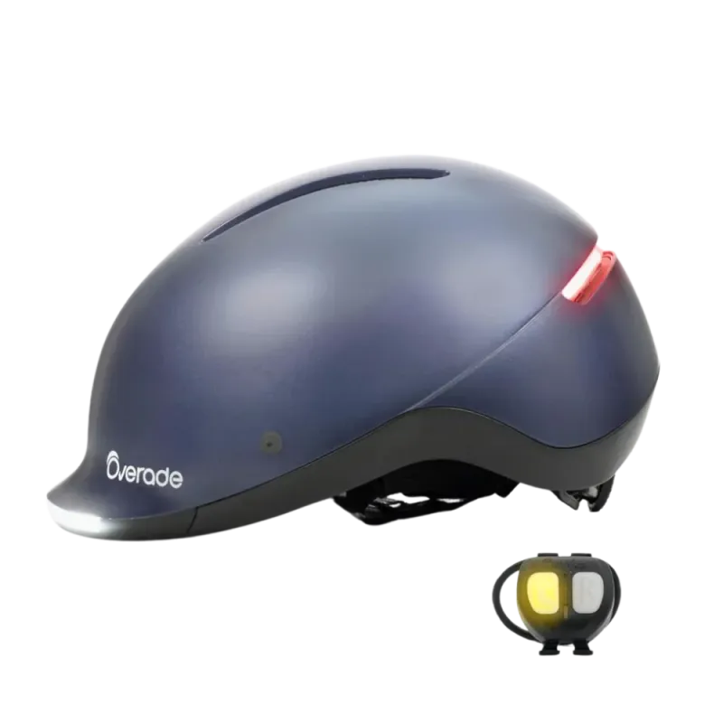 Casque vélo Urbain avec éclairage + clignotants - Overade Casque vélo Urbain avec éclairage + clignotants - Overade