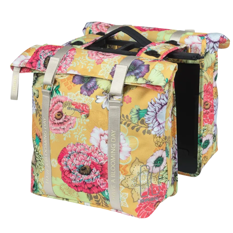 Sacoche double Bloom Field  MIK pour vélo - Basil 28-35L