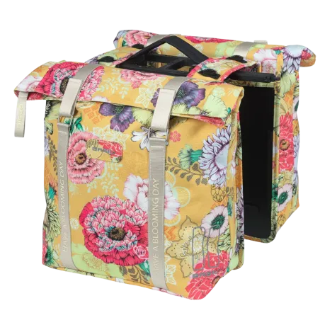 Sacoche double Bloom Field  MIK pour vélo - Basil 28-35L