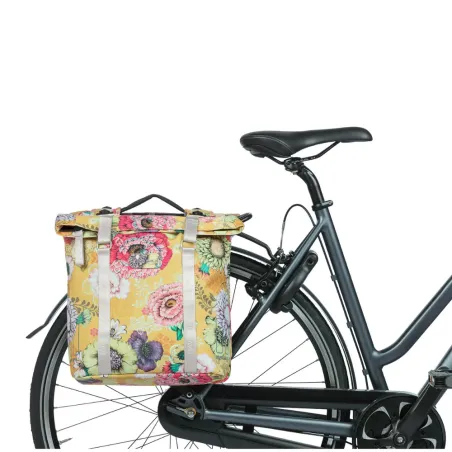Sacoche double Bloom Field  MIK pour vélo - Basil 28-35L