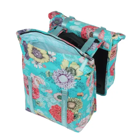 Sacoche double Bloom Field  MIK pour vélo - Basil 28-35L