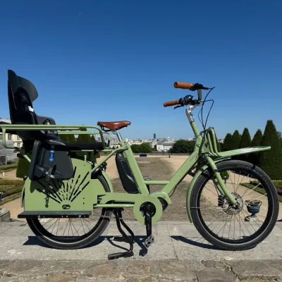 Brompton Electric C Line explore 12 vitesses guidon M Ocean, Ocean Blue