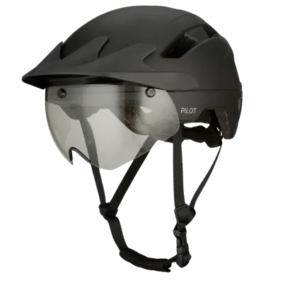 Casque urbain Pilot (Visière + Clignotants) - Go-Off