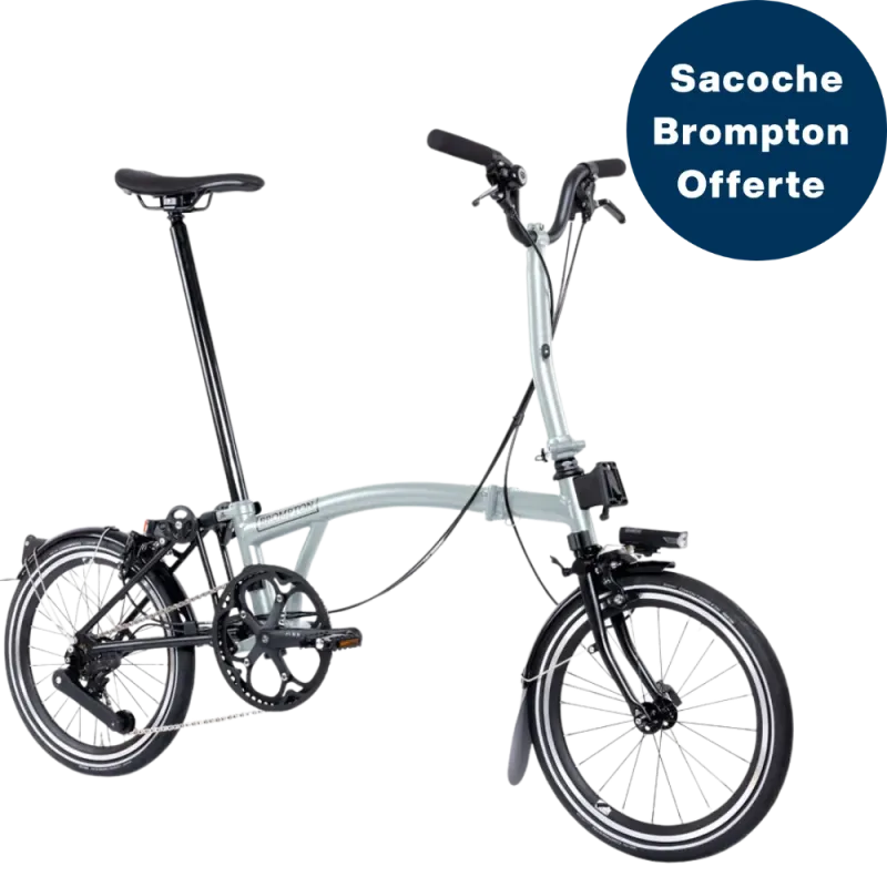 Brompton P-Line 4 vitesses - Lunar Ice