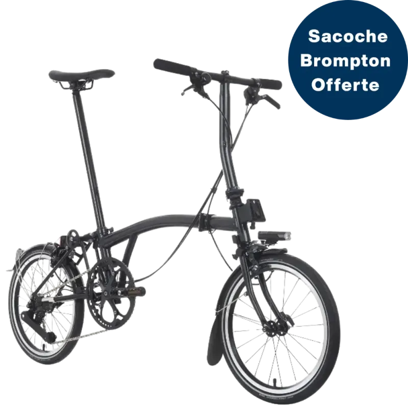 Brompton P-Line 4 Vitesses - Midnight Black