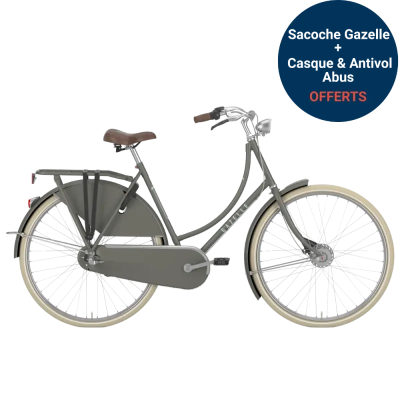 Vélo de ville hollandais Gazelle Classic à rétropédalage