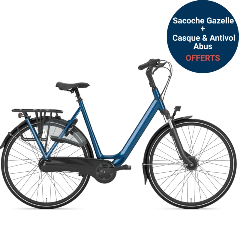 Vélo de ville hollandais Gazelle Orange C7+