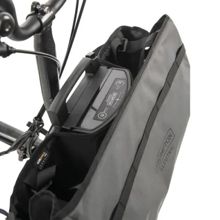 Brompton E Basket + Brace + Frame Dk Grey