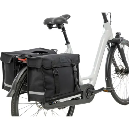 Sacoche de vélo double New Looxs Canvas de luxe 46L