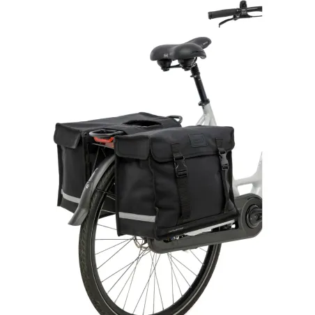 Sacoche de vélo double New Looxs Canvas de luxe 46L