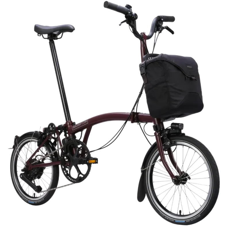 Brompton C-Line Electric (E-Motiq) 4 Vitesses - Red Plum Brompton C-Line Electric (E-Motiq) 4 Vitesses - Red Plum