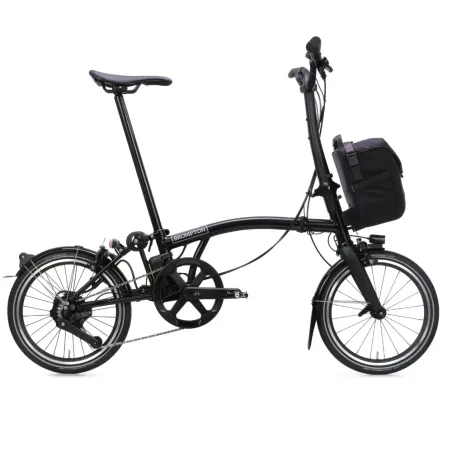 Brompton P-Line Electric (E-Motiq) 4 Vitesses - Matt Black