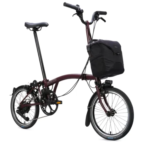 Brompton C-Line Electric (E-Motiq) 4 Vitesses - Red Plum