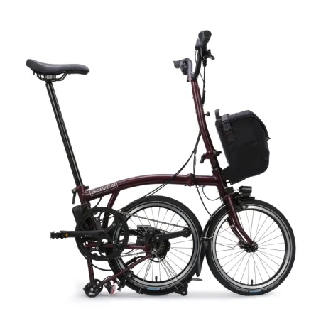 Brompton C-Line Electric (E-Motiq) 4 Vitesses - Red Plum
