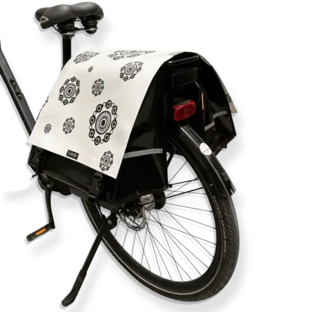 Sacoche vélo double Zeeuwse Knoppen (White)- Clarijs