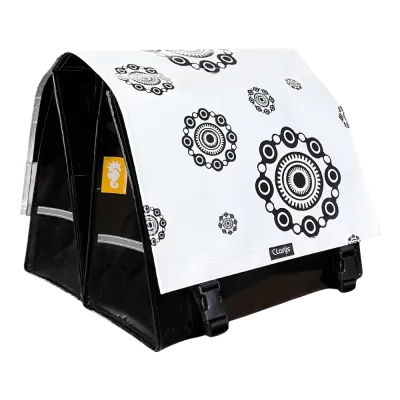 Sacoche vélo double Zeeuwse Knoppen (White)- Clarijs