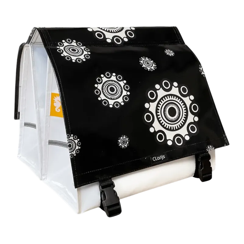 Sacoche vélo double Zeeuwse Knoppen (Black)- Clarijs Sacoche vélo double Zeeuwse Knoppen (Black)- Clarijs