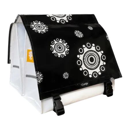 Sacoche vélo double Zeeuwse Knoppen (Black)- Clarijs