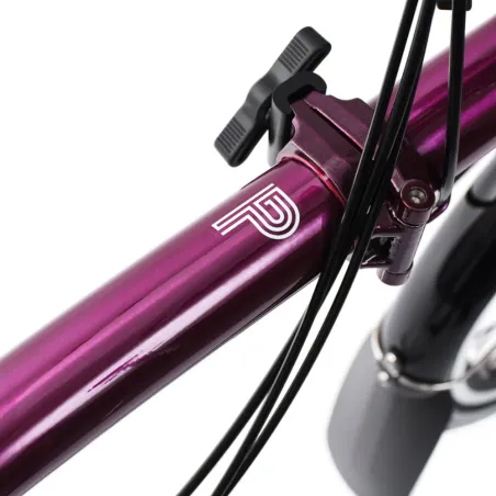 Brompton P-Line - avec  fourche et triangle arrière en titane. Amethyst Lacquer