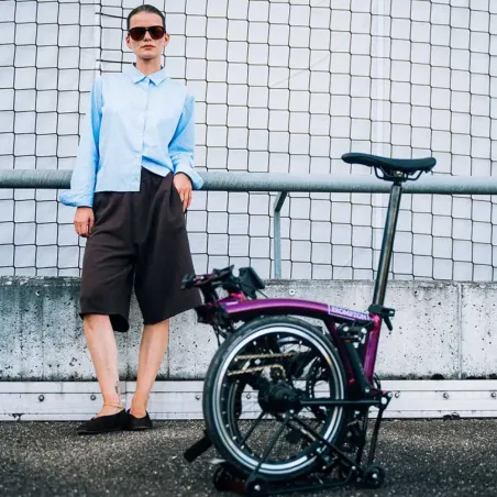 Vélo pliant P-Line - Brompton. Triangle et fourche en titane